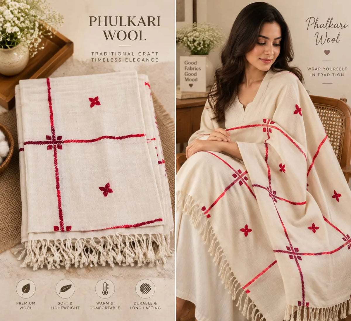 PHULKARI WOOL