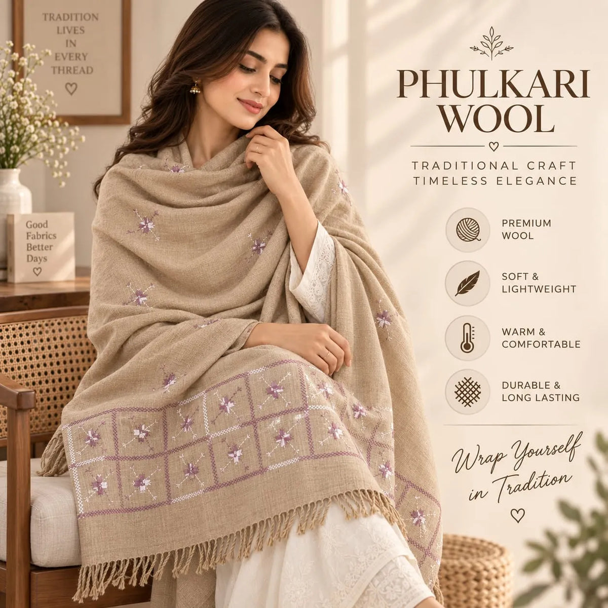 PHULKARI WOOL