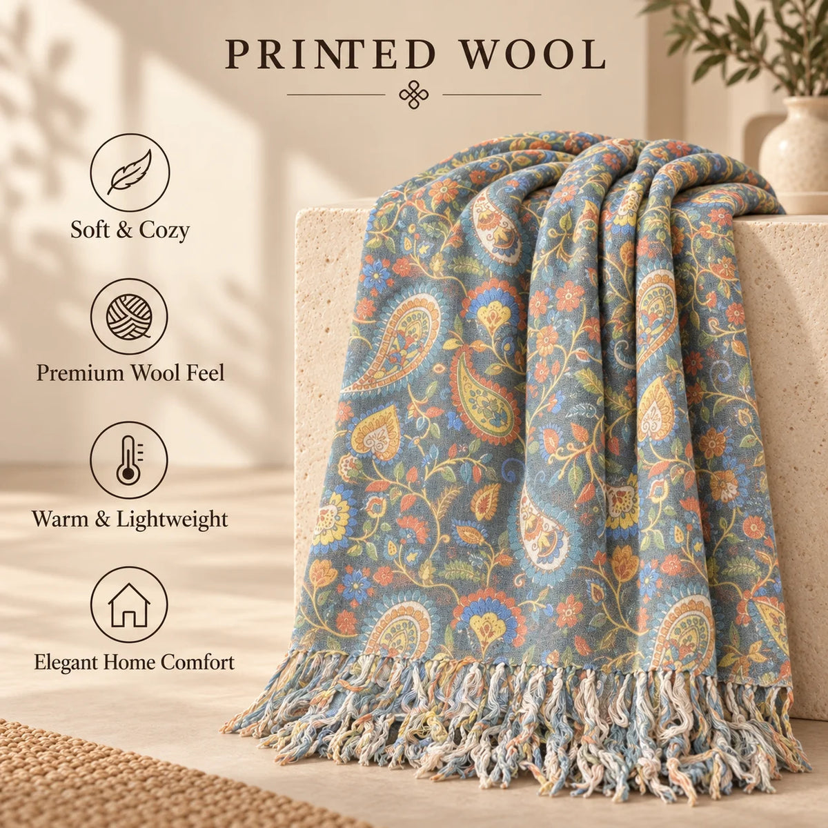 PRINTED WOOL