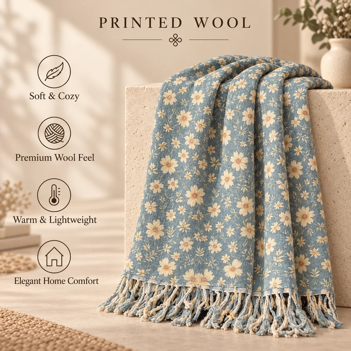 PRINTED WOOL